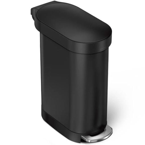 Simplehuman Slim Pedal Bin 45L Matte Black