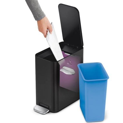 Simplehuman Slim Pedal Bin 5L Matte Black