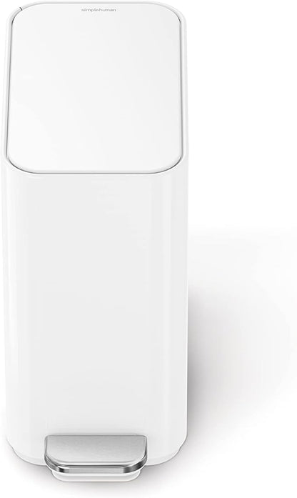 Simplehuman Slim Pedal Bin 5L White