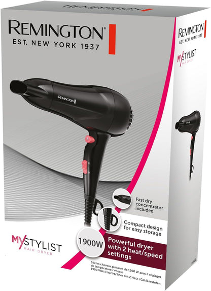 Remington Fast Dry Hair Dryer 1900W Ionic Ceramic