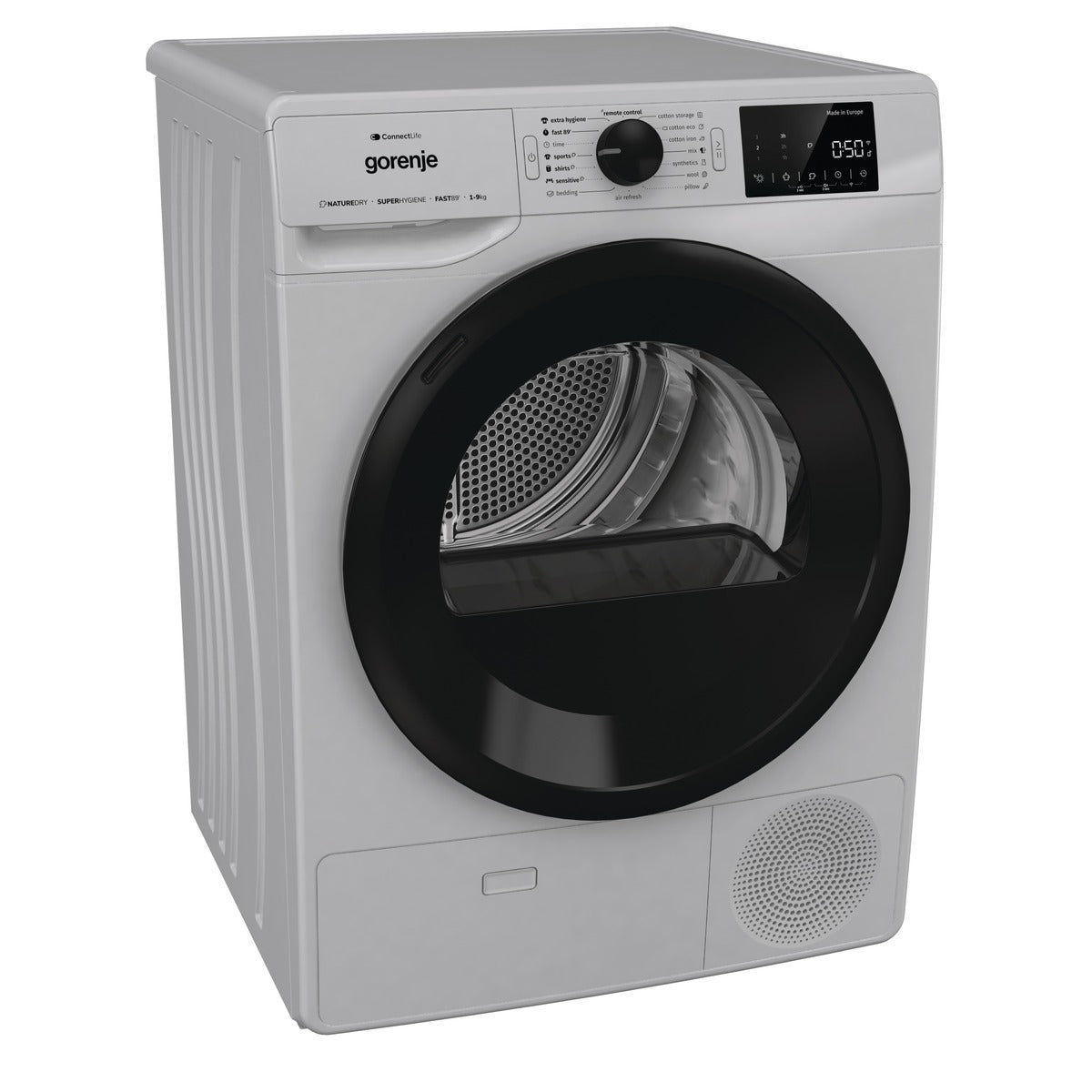 Gorenje 9KG Heat Pump Dryer WiFi Silver