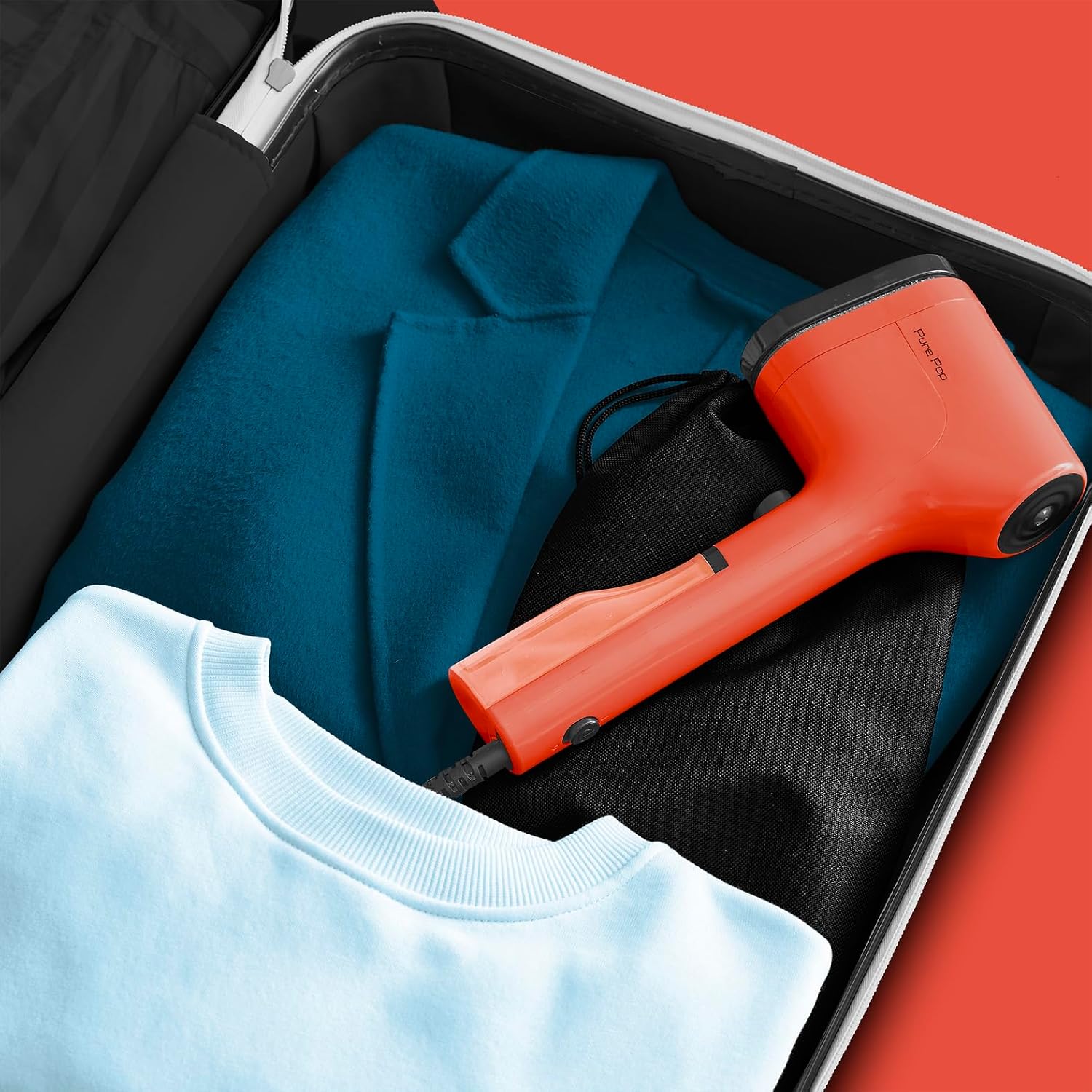 Tefal Pure Pop Handheld Steamer 1300W Coral