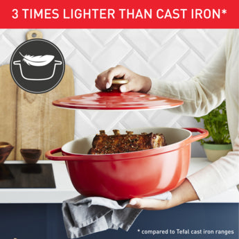 Tefal Air Cast Aluminium Oval Cocotte 30x23cm