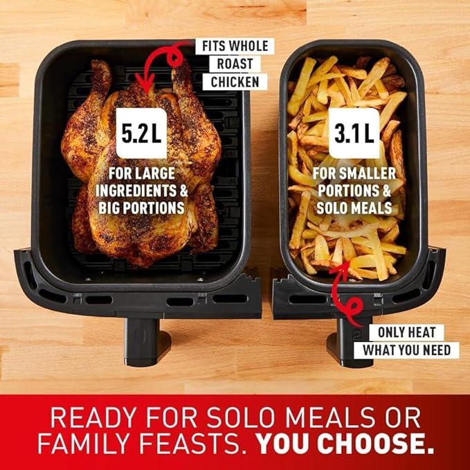 Tefal Dual Easy Fry Air Fryer 8.3L 2700W