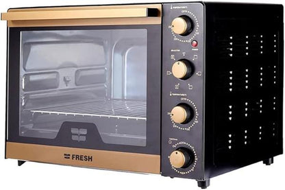 Fresh Electric Oven 65L Gold/Black Fan Rotisserie