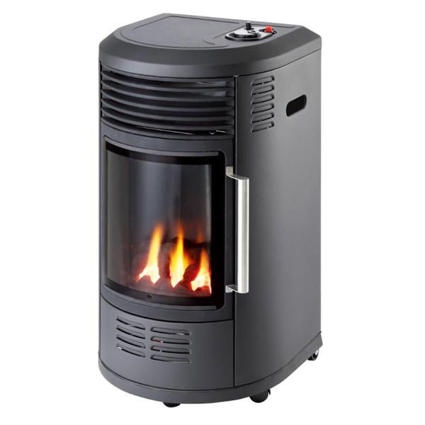 Wave Red Living Flame Heater with Battery Ignition