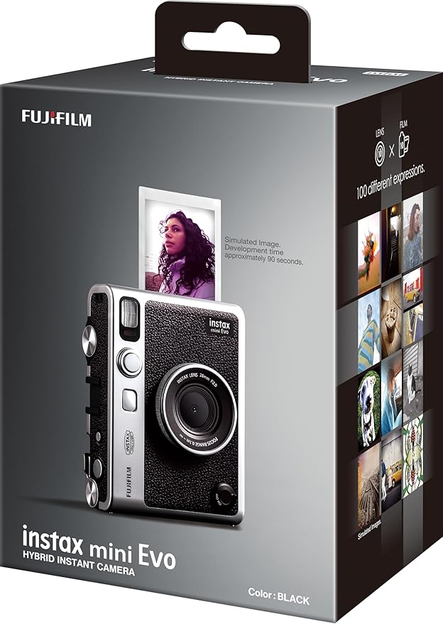 Fujifilm Instax Mini Evo Hybrid Camera Black