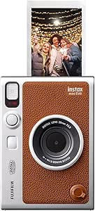 Fujifilm Instax Mini Evo Hybrid Camera Brown