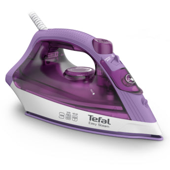 Tefal Easy Steam Iron 1200W Ceramic Anti-Scale Lilac