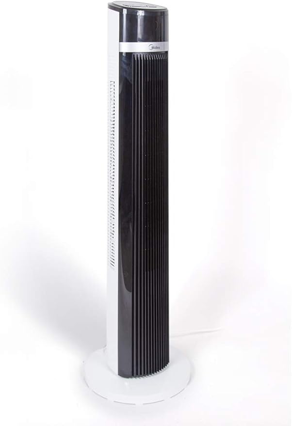 Midea Bladeless Tower Fan 50W Remote 3-Speed