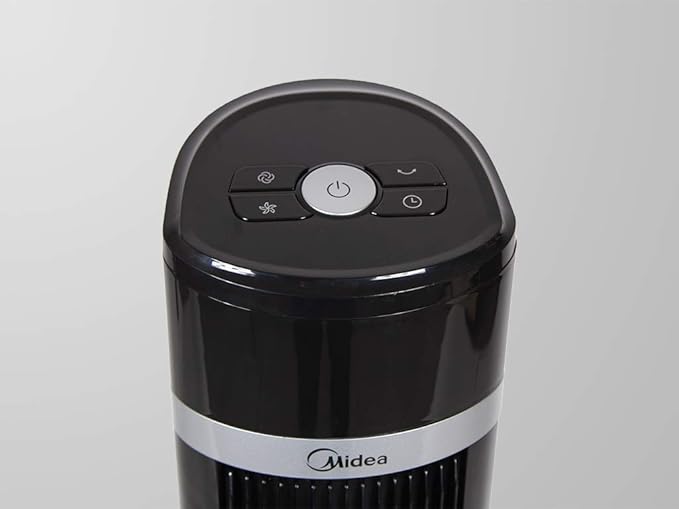 Midea Bladeless Tower Fan 50W Remote 3-Speed
