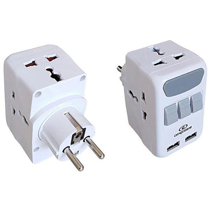 Conqueror 3 Plug 2 USB Wall Tap Adapter Overvoltage