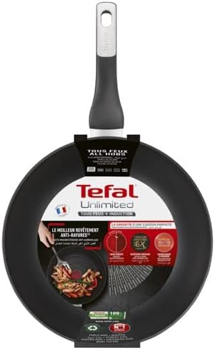 Tefal Unlimited Wok Pan 28cm Thermo Signal Induction