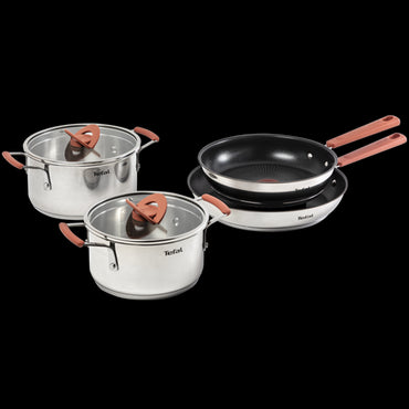 Tefal OptiSpace Cookware Set 6PC SS Frying & Stewing