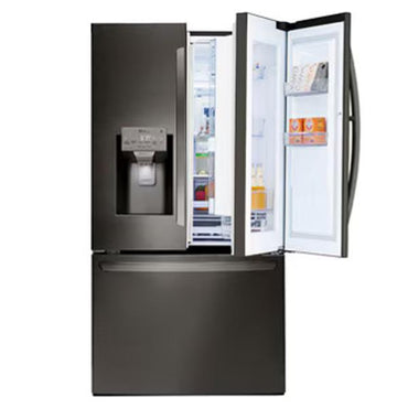LG 4-Door Refrigerator 27FT InstaView Dispenser Black SS