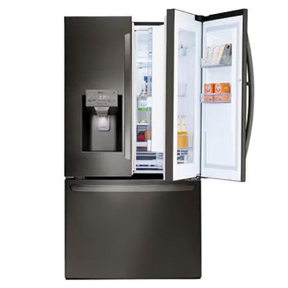 LG 4-Door Refrigerator 27FT InstaView Dispenser Black SS