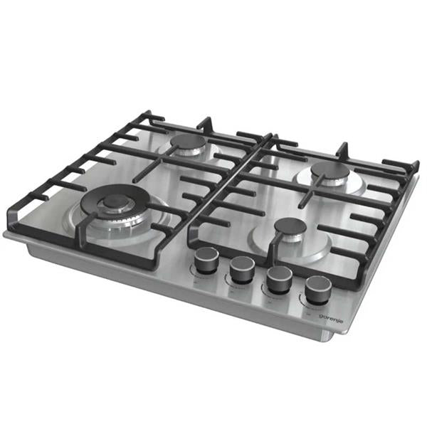 Gorenje 60cm Gas Hob 4 Burners Cast Iron Inox