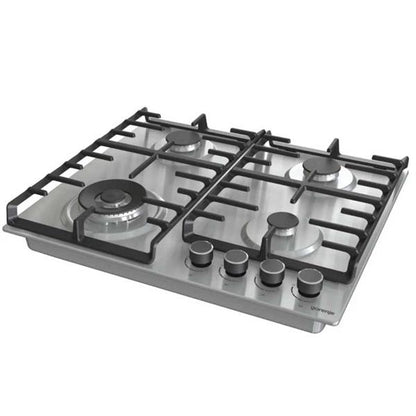 Gorenje 60cm Gas Hob 4 Burners Cast Iron Inox