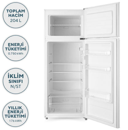 Kumtel Refrigerator 14FT Double Inverter White