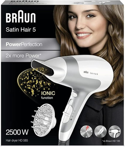 Braun Satin Hair 5 Dryer 2500W Diffuser Ionic
