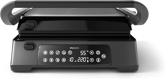 Philips Contact Grill 2200W Digital Thermometer 8 Presets
