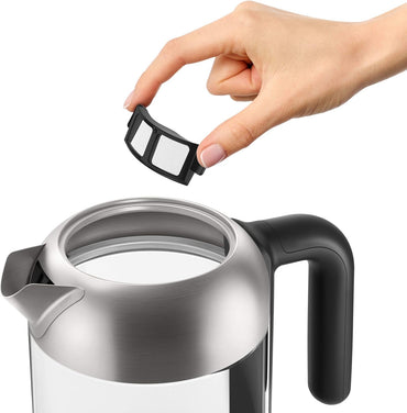 Philips Electric Kettle 1.7L 2200W Glass Blue Light
