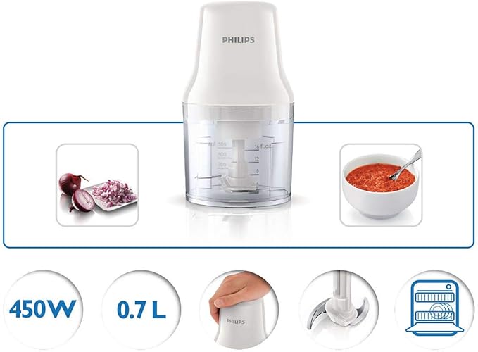 Philips Chopper 450W 0.7L Plastic Bowl