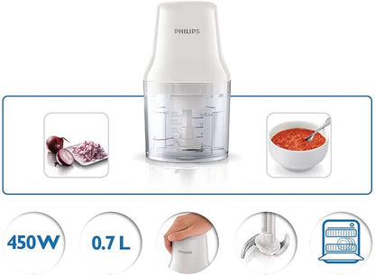 Philips Chopper 450W 0.7L Plastic Bowl
