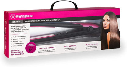 Westinghouse Ceramic Flat Iron Hair Straightener 1 Inch