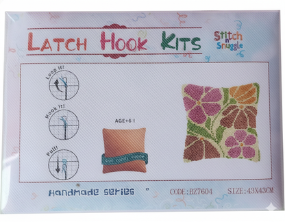 Stitch N Snuggle Latch Hook Cushion Kit 43x43cm