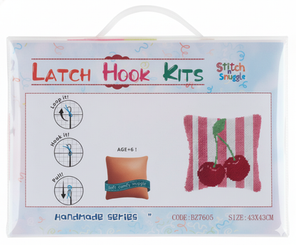 Stitch N Snuggle Latch Hook Cushion Kit 43x43cm