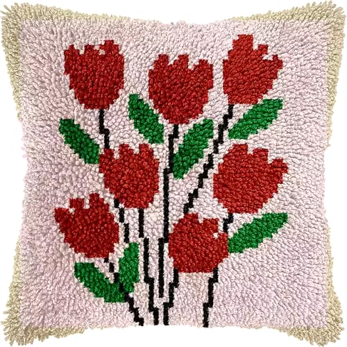 Stitch N Snuggle Latch Hook Cushion Kit 43x43cm