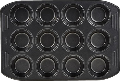 Tefal Easy Grip Muffin Tray 12-Hole Non-Stick