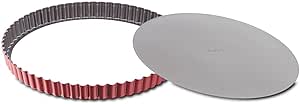 Tefal Delibake Tart Pan 28cm Carbon Steel Serving Base