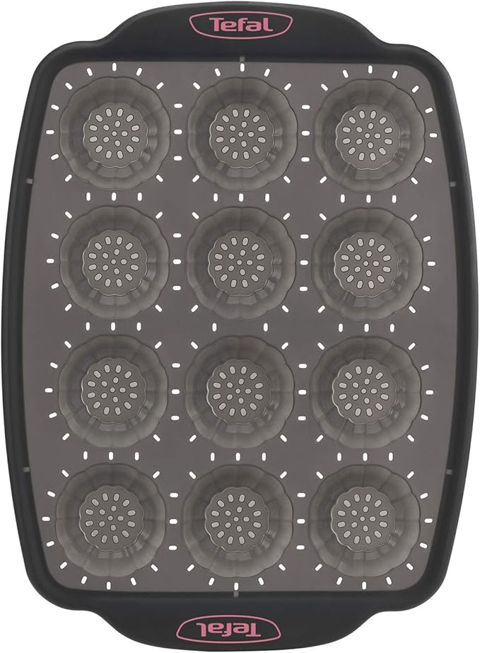 Tefal Crispybake 18-Hole Silicone Mini Fluted Mould