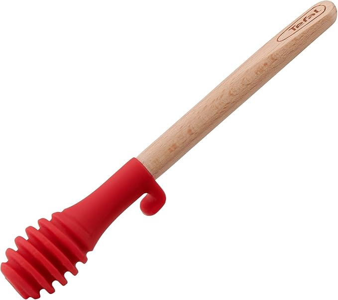 Tefal Ingenio Wood Honey Spoon Dipper Silicone Ring