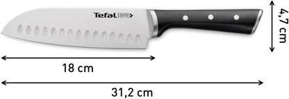 Tefal Ice Force Santoku Knife 18cm German Steel