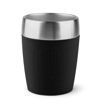 Tefal Travel Cup 0.2L Stainless Steel Black