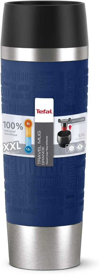 Tefal Travel Mug 0.36L Blue Silver