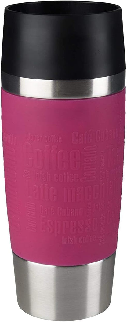 Tefal Travel Mug 0.36L Raspberry Silver