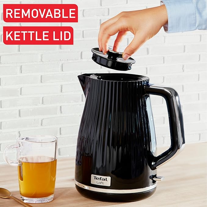 Tefal Loft Electric Kettle 1.7L 3000W Black SS