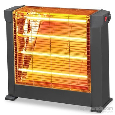 Luxell Quartz Heater 2200W 4 Tubes Adjustable Thermostat