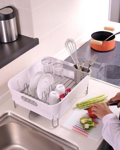 Simplehuman Compact Dishrack White Plastic
