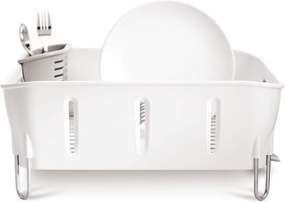 Simplehuman Compact Dishrack White Plastic