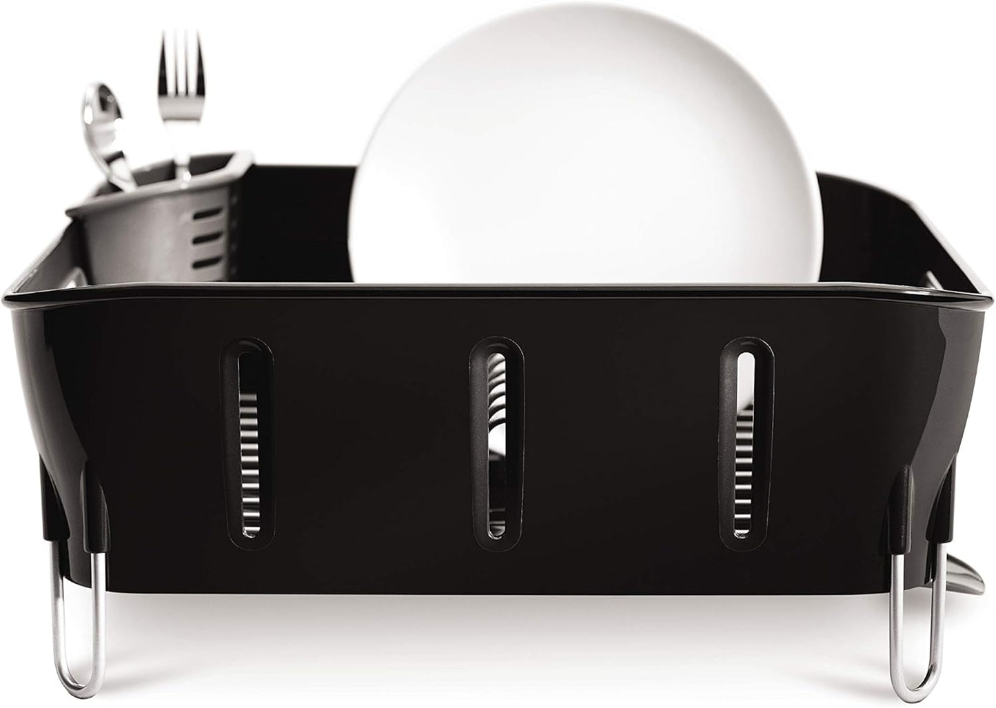 Simplehuman Compact Dishrack Black Plastic