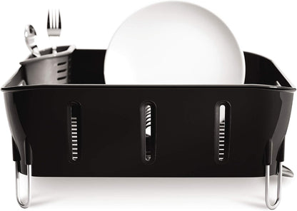 Simplehuman Compact Dishrack Black Plastic