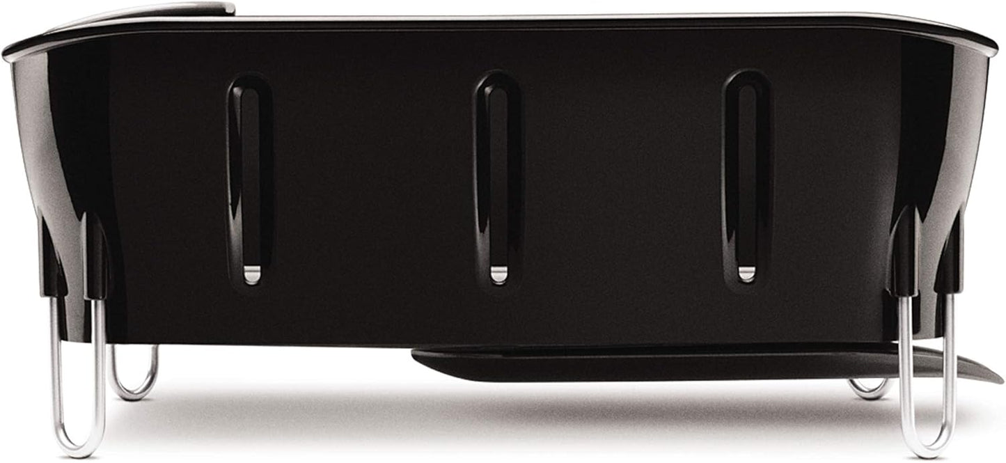 Simplehuman Compact Dishrack Black Plastic