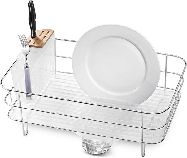 Simplehuman Slim Dishrack SS Bamboo Knife Block