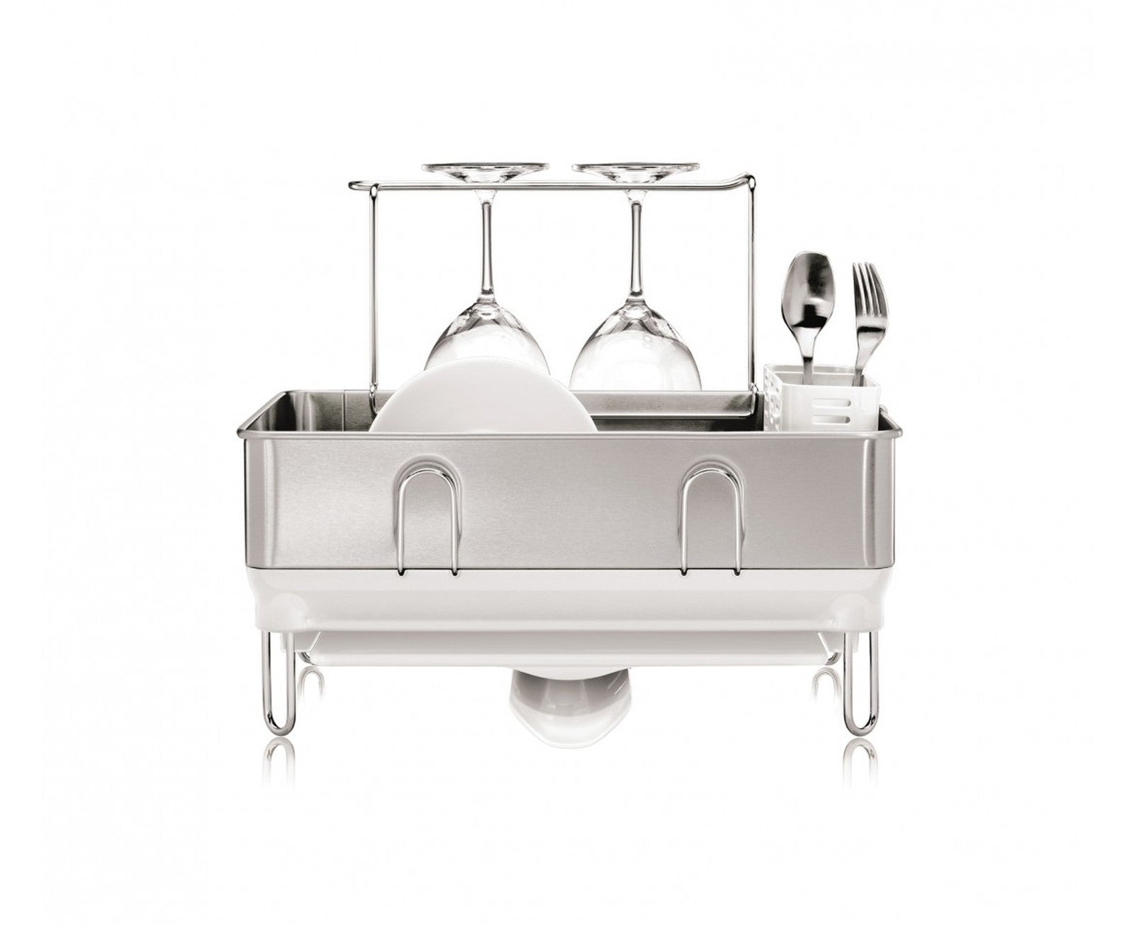 Simplehuman Compact Steel Frame Dishrack White