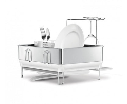 Simplehuman Compact Steel Frame Dishrack White